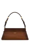 Prada Leather Shoulder Bag In Brown