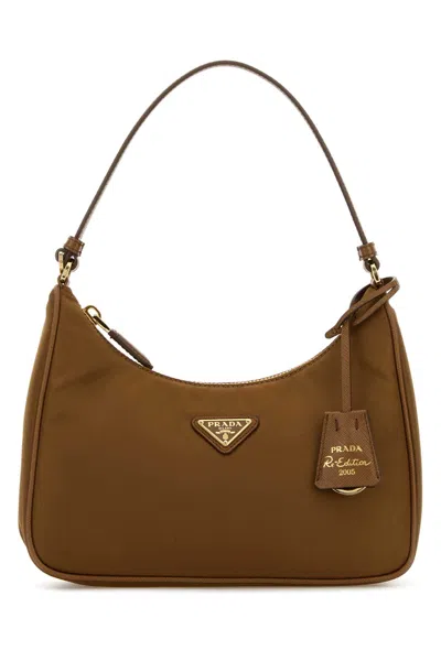 Prada Caramel Re-nylon Handbag