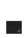 Prada Triangle Logo Leather Cardholder