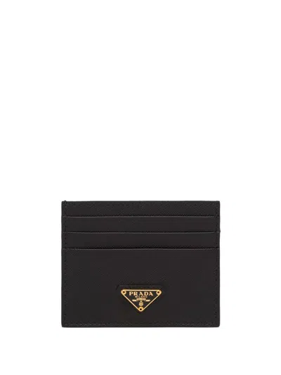 PRADA PRADA LOGO-PLAQUE SAFFIANO LEATHER CARDHOLDER