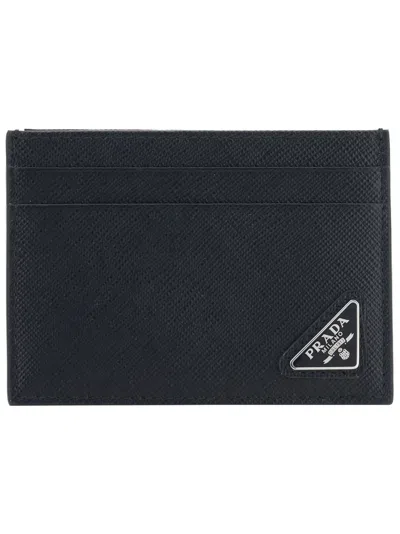 Prada Card Holder In Blue