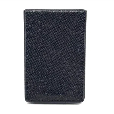 Pre-owned Prada Cardholder Wallet In Black