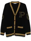 Prada Wool And Cashmere Cardigan In Black  