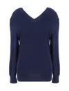 Prada Cardigan In Bleu