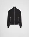 Prada Reversible Virgin Wool And Re-nylon Jacket In Black