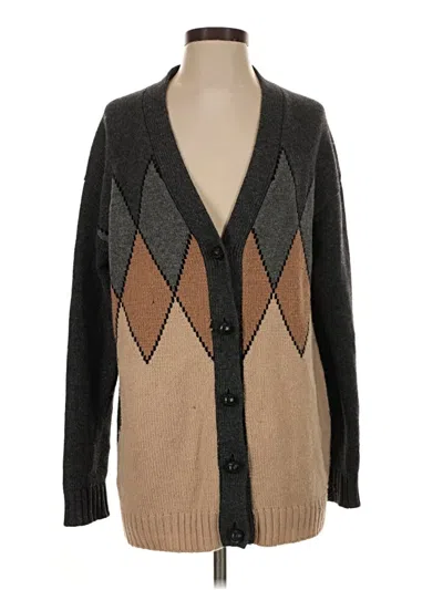 Pre-owned Prada Cardigan Sweater In Gray