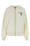 Prada White Cashmere Blend Sweatshirt