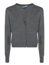 Prada Cardigans In Grey