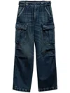 Prada Cargo Jeans In Blue