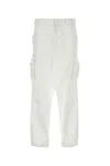 Prada Pantalone Cargo In Cotone Bianco  Uomo In White