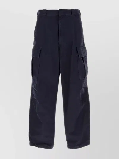 Prada Cargo Pant Twill Back Pocket In Blue