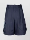 Prada Cargo Pocket Shorts With Side And Back Pockets