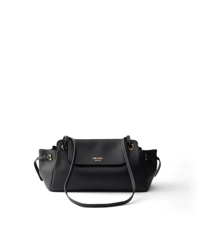 Prada Carry Mittelgrosse Schultertasche Aus Leder In Black