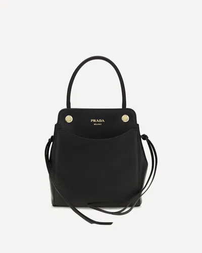 Prada Carry Mini Handbag In Black