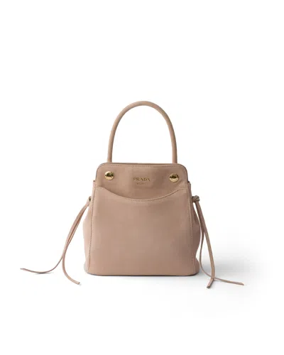 Prada Carry Mini Handtasche Aus Veloursleder