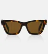 Prada Cartiglio Square Sunglasses In Green