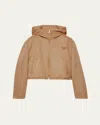 Prada Lightweight Cashgora Blouson Jacket In F0040 Cammello