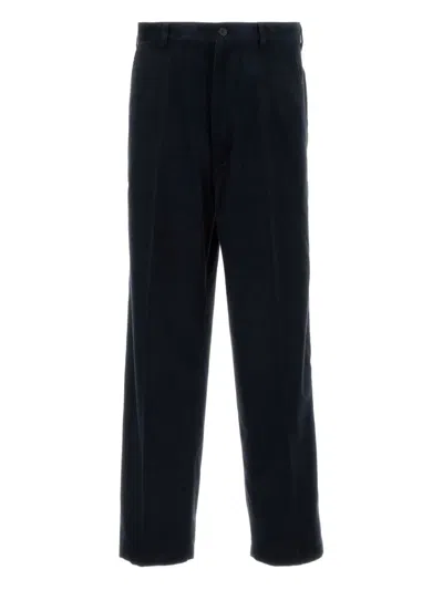 Prada Corduroy Pants In Soft Cotton-cashmere Blend For Men In Purple