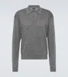 Prada Pullover Aus Kammwolle Mit Rundhalsausschnitt In Grey