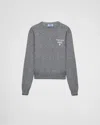 Prada Cashmere And Silk Sweater In Grey