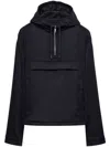 Prada Long-sleeved Cashmere Windbreaker In Blau
