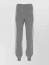 Prada Cashmere Blend Joggers With Elastic Waistband In Gray