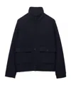 Prada Cashmere Blouson Jacket In Blue