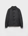 Prada Cashmere Blouson Jacket In Gray