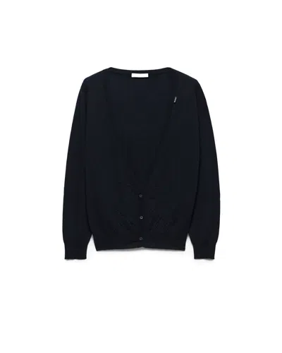 Prada Cashmere Cardigan In Black