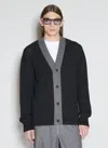 Prada Cashmere Cardigan With Long Sleeves And Front Pockets In Black