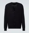 Prada Cashmere Cardigan Luxurious Front Pockets In Blue