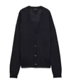 Prada Cashmere Cardigan In Blue