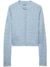 Prada Woman Blue Knitwear In Blue