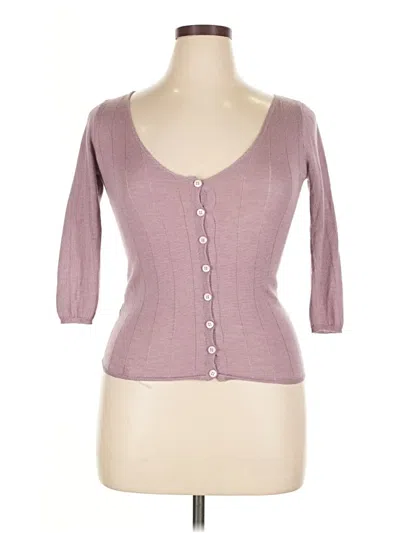 Pre-owned Prada Cashmere Cardigan Sweater In Pink