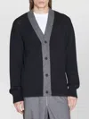 Prada Cashmere Cardigan With Long Sleeves And Front Pockets In Black