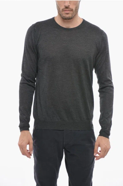 Prada Cashmere Crew-neck Sweater In Black