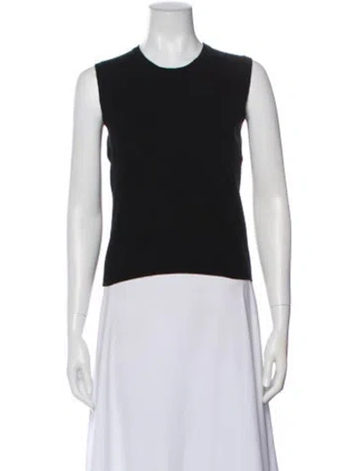 Pre-owned Prada Cashmere Crew Neck Sweater In Black