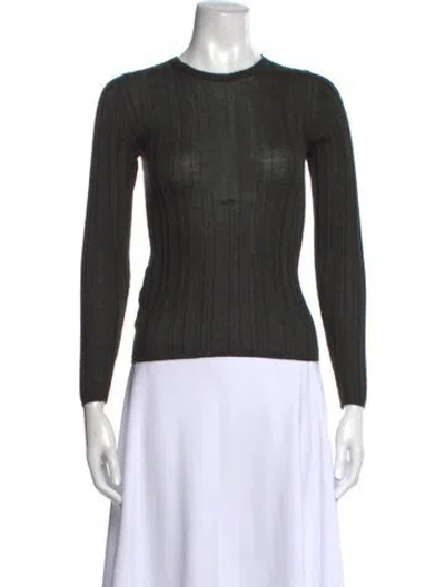 Pre-owned Prada Cashmere Crew Neck Sweater In Black
