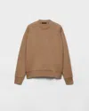 Prada Cashmere Crew-neck Sweater In Brown