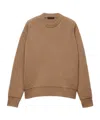 Prada Cashmere Crew-neck Sweater In Brown