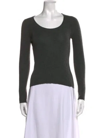 Pre-owned Prada Cashmere Crew Neck Sweater In Green