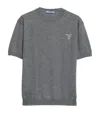 Prada Cashmere Crew-neck Sweater In Ardesia