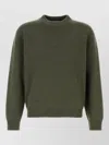 Prada Cashmere Crew Neck Sweater Long Sleeves In Green