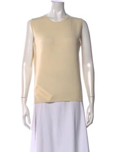 Pre-owned Prada Cashmere Crew Neck Sweater In Neutral