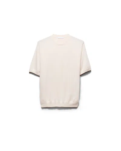 Prada Cashmere Crew-neck Sweater In Brown