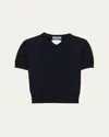 Prada Virgin Wool Triangle Cut-out Sweater In Animal Print