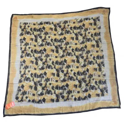 Pre-owned Prada Cashmere Foulard In Brown