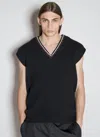 Prada Chunky-knit Cashmere Vest In Black