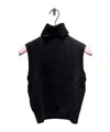 Prada Cashmere High-neck Vest In Black