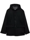 Prada Jacke Aus Wollgemisch In Black